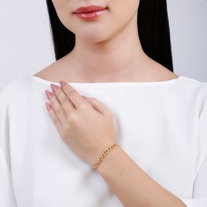 Pulseira elos estilizados