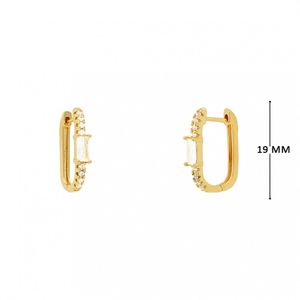 Mini argola com zircônias