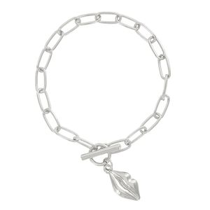 Pulseira de Elos com "Boca"
