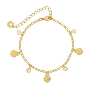 Pulseira com Zircônia E Concha