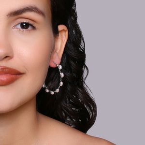 Argola Trabalhada com Pérolas