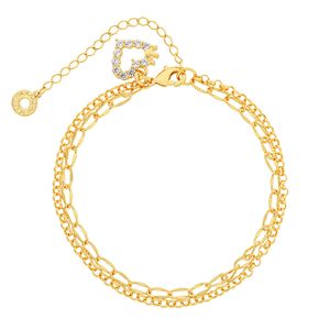Pulseira com Pingente de Coração