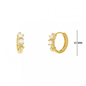 Mini Argola com Zircônias