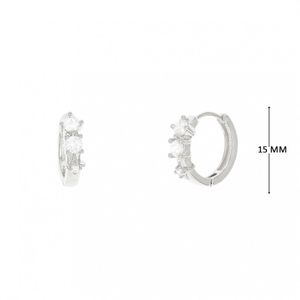 Mini Argola com Zircônias