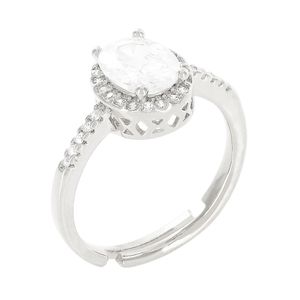 Anel com Zircônia Oval
