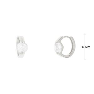 Mini Argola com Zircônia