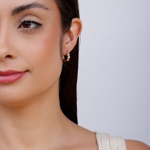 Mini Argola com Zircônias