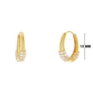 Mini Argola com Zircônias