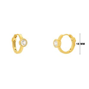 Mini Argola com Zircônia