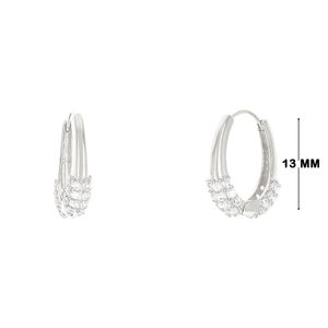 Mini Argola com Zircônias