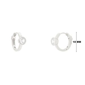 Mini Argola com Zircônia