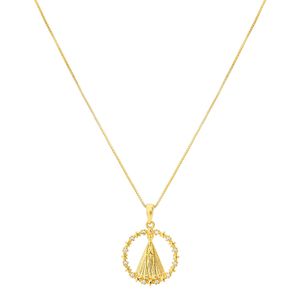Colar com Pingente Nossa Senhora de Fátima