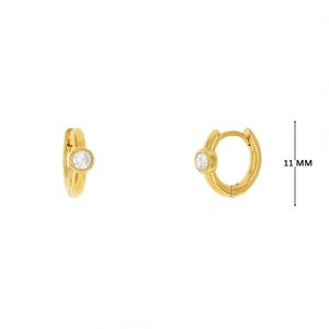 Mini Argola com Zircônia