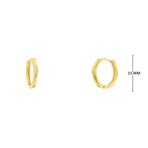 Mini Argola com Zircônias