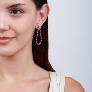 Ear Jacket com Pedras de Vidro