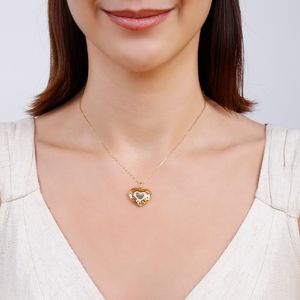 Colar com Pingente de Coração
