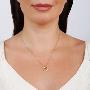 Colar com Pingente de Coração
