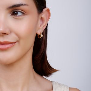 Mini Argola com Zircônia