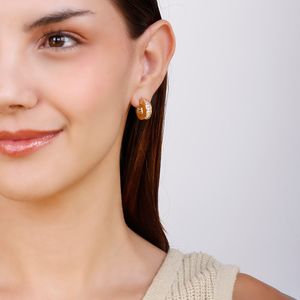 Mini Argola com Zircônias