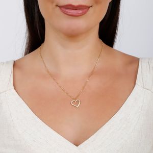 Colar com Pingente de Coração