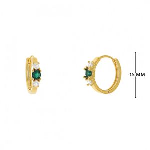 Mini Argola com Zircônias
