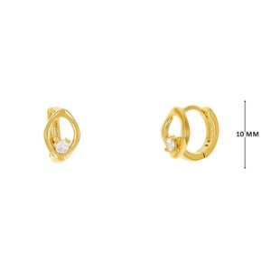 Mini Argola com Zircônia