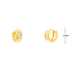 Mini Argola com Zircônia