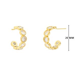 Mini Argola com Zircônias