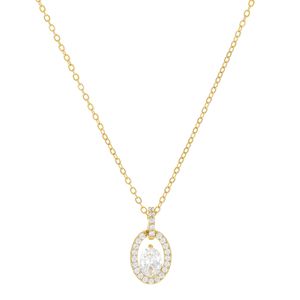 Conjunto com Pingente Oval