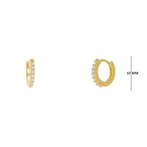 Mini Argola com Zircônias