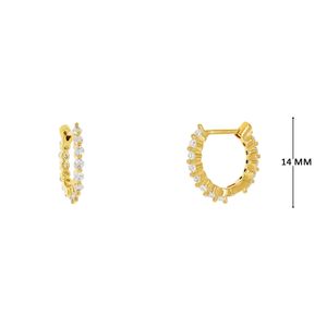 Mini Argola com Zircônias