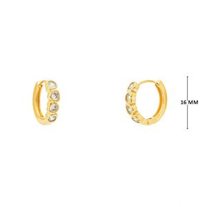Mini Argola com Zircônias