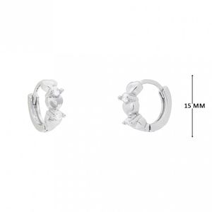 Mini Argola com Corações