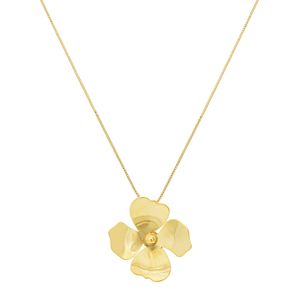 Colar com Pingente de Flor