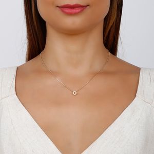 Colar com Pingente em Zircônias