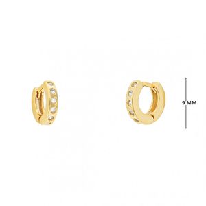 Mini Argola com Zircônias
