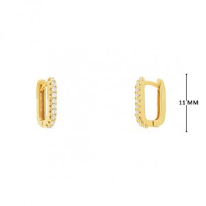 Mini Argola com Zircônias
