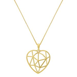 Colar com Pingente de Coração
