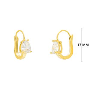 Mini Argola com Zircônia