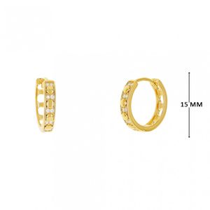 Mini Argola com Zircônias