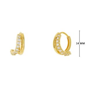 Mini Argola com Zircônias