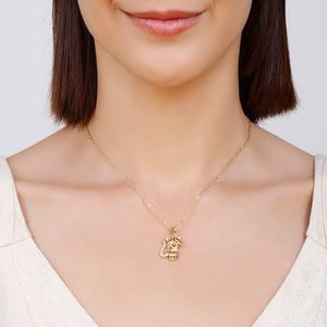 Colar com Pingente de Gato