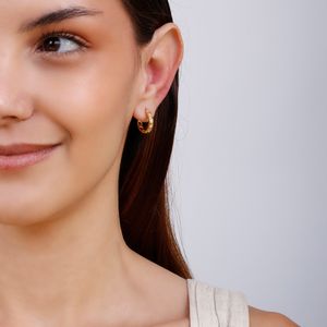 Mini Argola com Zircônias