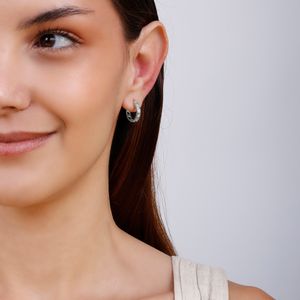 Mini Argola com Zircônias