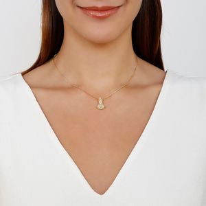 Colar com Pingente de Nossa Senhora de Aparecida
