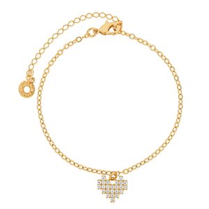 Pulseira com Pingente de Coração