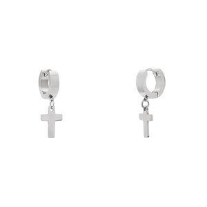 Mini Argola com Crucifixo Masculina