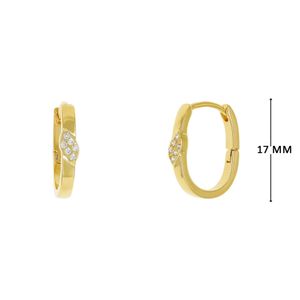 Mini Argola com Zircônias