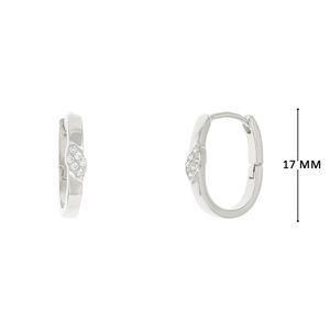 Mini Argola com Zircônias