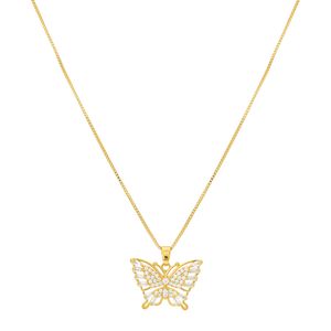 Colar com Pingente de Borboleta